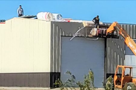 White Commercial Steel Building